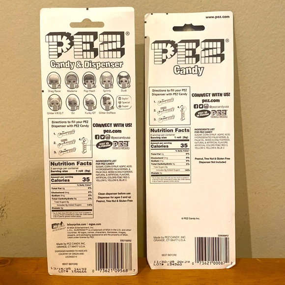 LOL Surprise Pez Dispenser 11 packs Pez NIP cherry orange strawberry raspberry - Picture 2 of 8